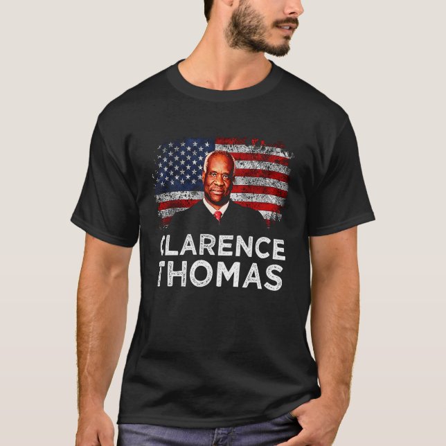Camiseta Clarence Thomas Court Justifica Clarence Thomas (Frente)