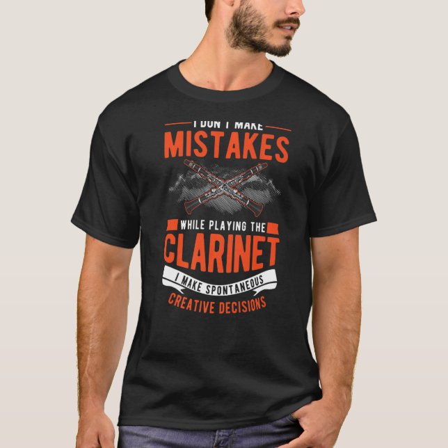 Camiseta Clarinet Creative Decisões Clarinetist 2 (Frente)