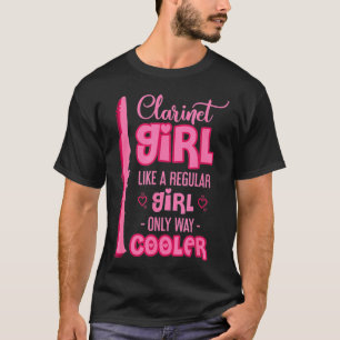 Camiseta Clarinet Girl Como Uma Garota Normal Clarinet