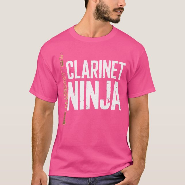 Camiseta Clarinet Ninja Clarinete e Orquestra Clarinete (Frente)