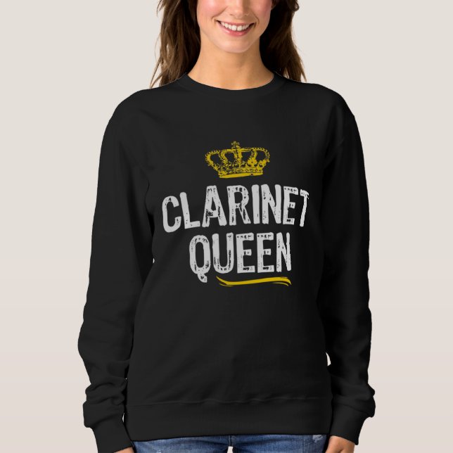Camiseta Clarinet Queen Women Girls Player  Cool Clarinetis (Frente)