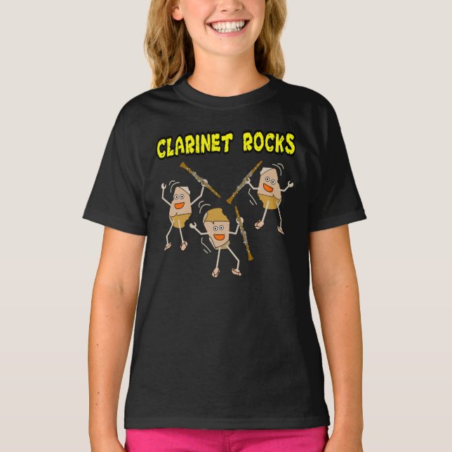 Camiseta Clarinet Rocks (Frente)