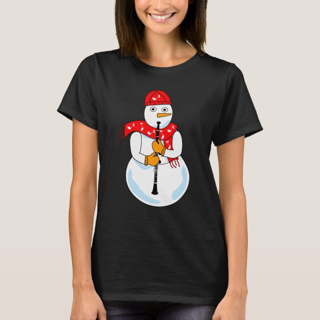 Camiseta Clarinet Snowman (Frente)