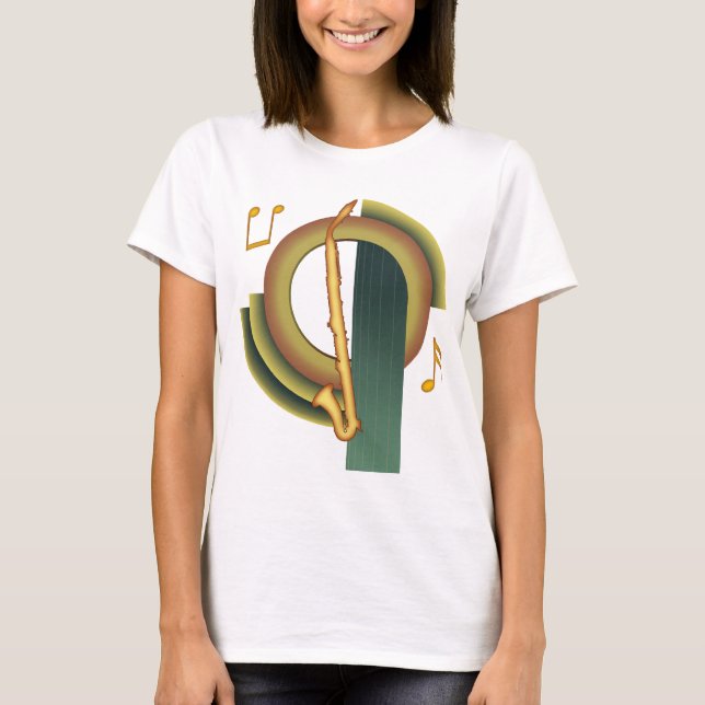 Camiseta Clarinete Alto Deco 1 (Frente)