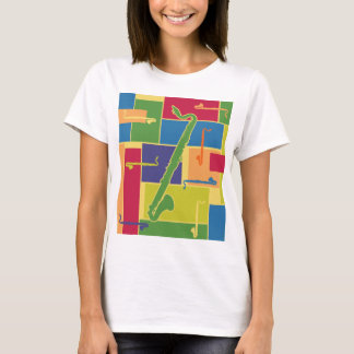 Camiseta Clarinete baixo Colorblocks