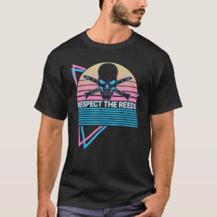Camiseta Clarinete Baixo Engraçado Retro Respeite As Caneça