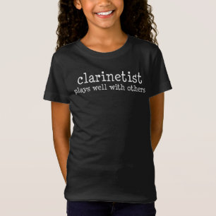 Camiseta Clarinetista Joga Bem Com Outros Músicos