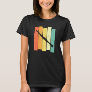 Camiseta Clarinetista Retro - Clarinete de Instrumento de S