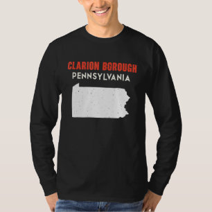 Camiseta Clarion borough Pennsylvania EUA State America Tra