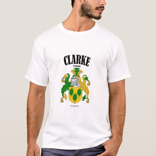 Camiseta CLARKE Crest Translation & Significado (Frente)