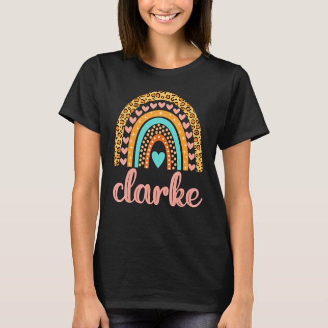 Camiseta Clarke Nome Birthday (Frente)