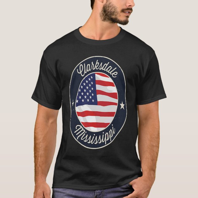 Camiseta Clarksdale Mississippi MS Vacation Souvenir Graphi (Frente)