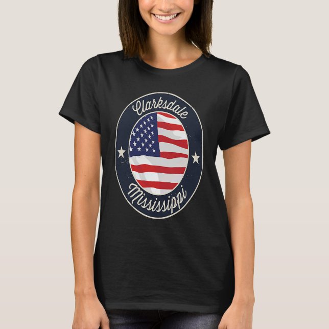 Camiseta Clarksdale Mississippi MS Vacation Souvenir Graphi (Frente)