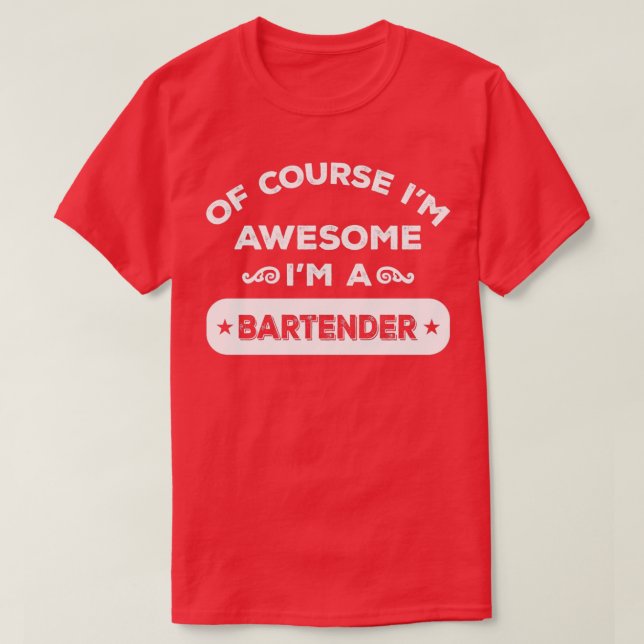 Camiseta CLARO Ix27M AWESOME Ix27M A BARTENDER (Frente do Design)