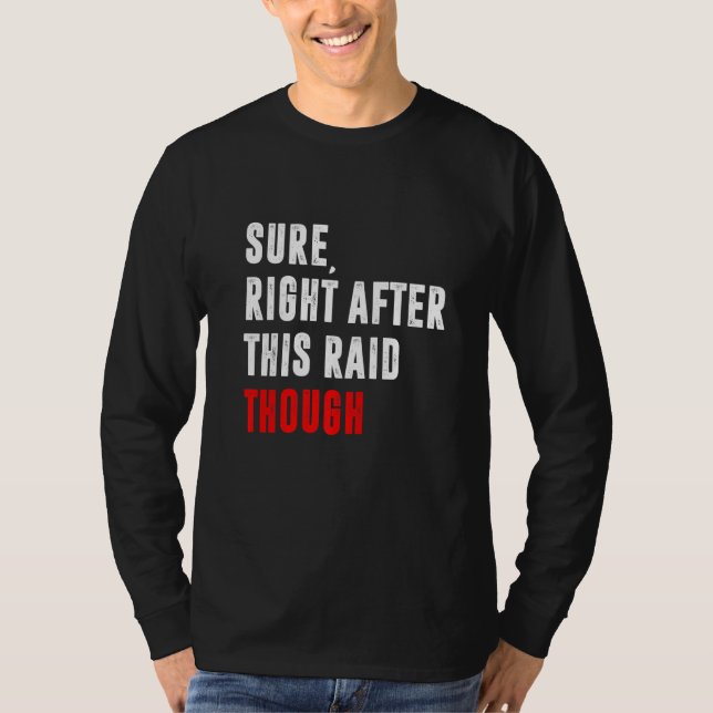 Camiseta Claro Logo Após Este Raid Presente Para Gamers Jog (Frente)