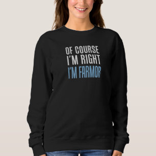 Camiseta Claro que Estou Certa Sou Farmor Avó Sueca Pré