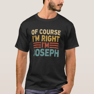 Camiseta CLARO QUE ESTOU CERTO, SOU JOSEPH Shirt Christmas