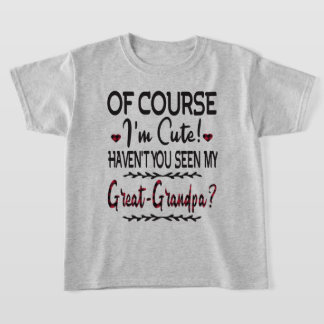 Camiseta Claro que estou fofa que viu meu Excelente-avô