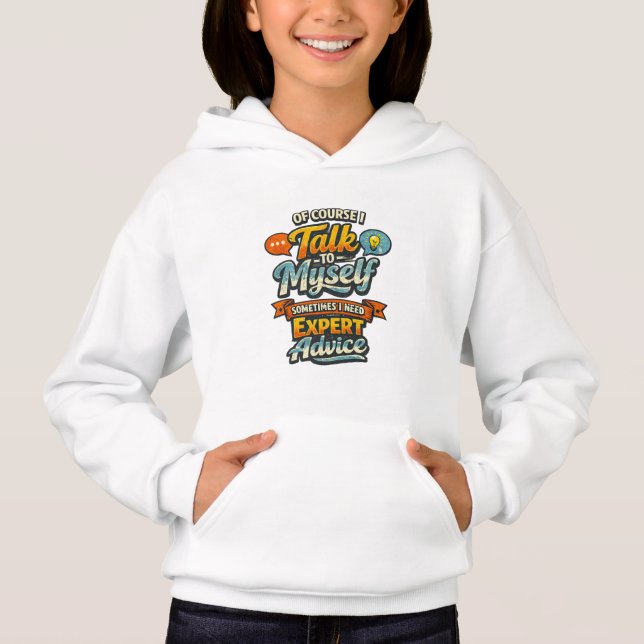 Camiseta Claro que Falo Comigo Mesmo Gráfico (Frente)