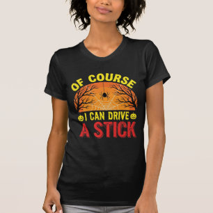 Camiseta Claro que Posso Dirigir um Stick no Halloween Desi
