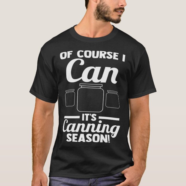 Camiseta Claro que posso É época de enlatamento! Enlatament (Frente)