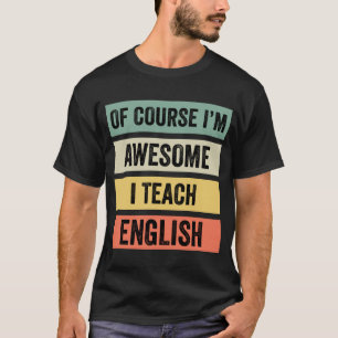 Camiseta Claro que sou incrível, ensino inglês //