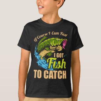 Camiseta Claro que venho rápido, tenho peixes para pescar 