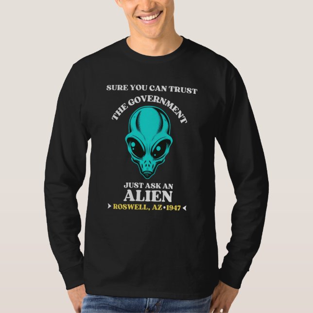 Camiseta Claro Que Você Pode Confiar No Governo Basta Pergu (Frente)