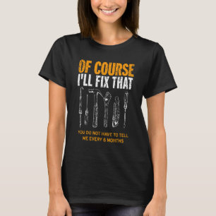 Camiseta Claro que vou consertar aquele mecânico engraçado.
