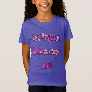 Camiseta Claro, vou tentar me importar. Só me dê um momento