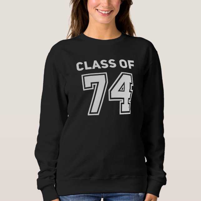 Camiseta Class Of 1974 College Highschool Reunion Class Of  (Frente)