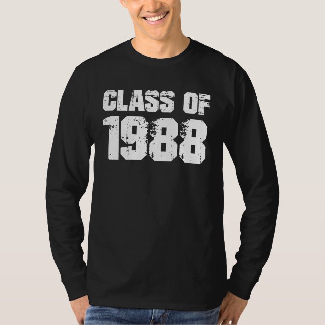 Camiseta Class of 1988 High School Reunion College Graduati (Frente)