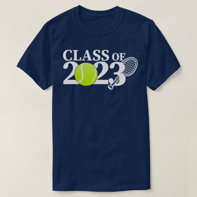 Camiseta Class of 2023 Graduation Senior Tennis Player Gift (Frente do Design)