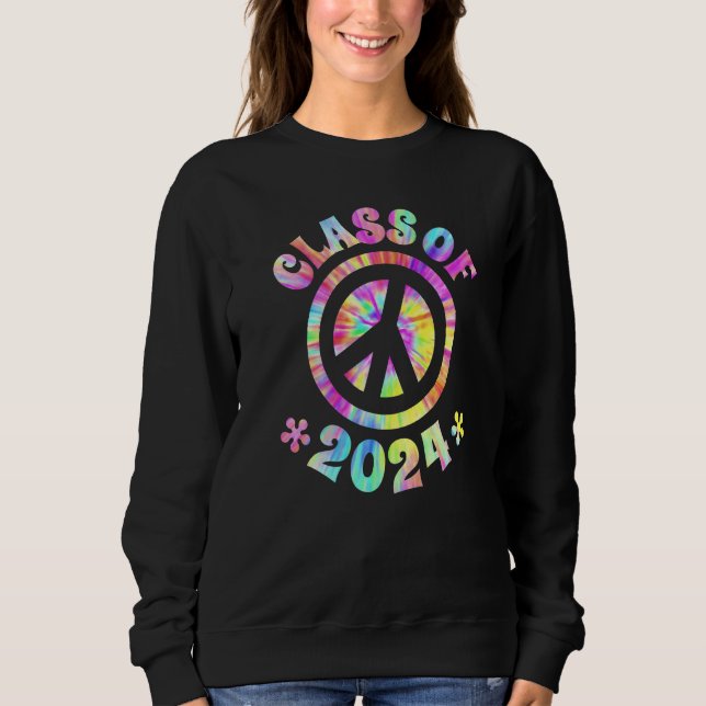 Camiseta Class Of 2024 Graduate Future Graduation Peace Sig (Frente)