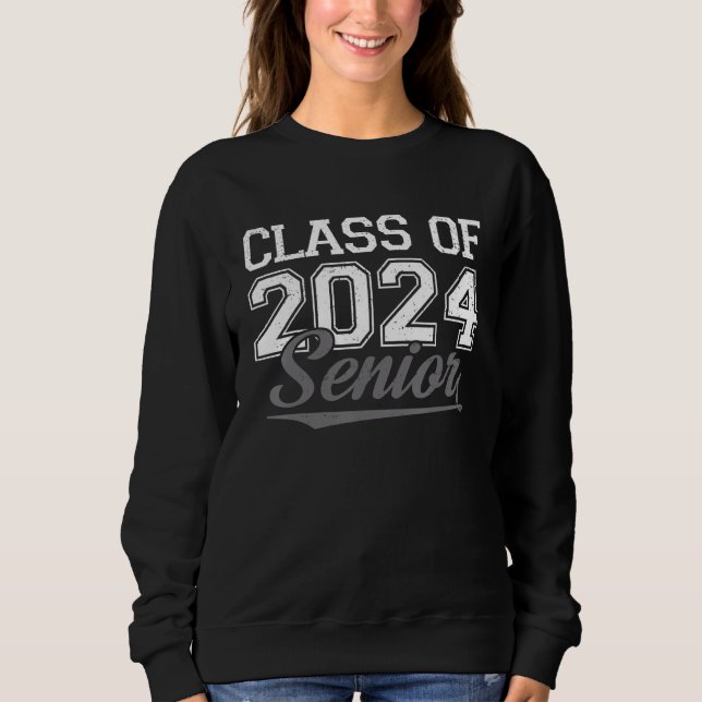 Camiseta Class Of 2024 Senior 2024 Back To School Kid Teach (Frente)