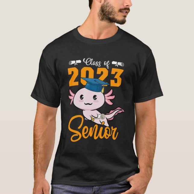 Camiseta Class of 2024 Senior Axolotl Graduation First Day  (Frente)