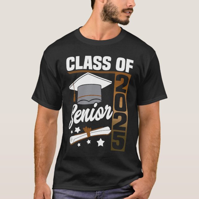 Camiseta Class of 2025 Senior 25 Grad Graduation Women Men (Frente)