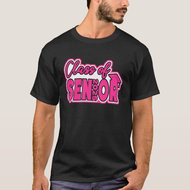 Camiseta Class Of 2025 Senior 25 Graduation Girls Teens Wom (Frente)