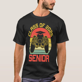 Camiseta Class of 2025 Senior 25 Video Games Vintage Gradua