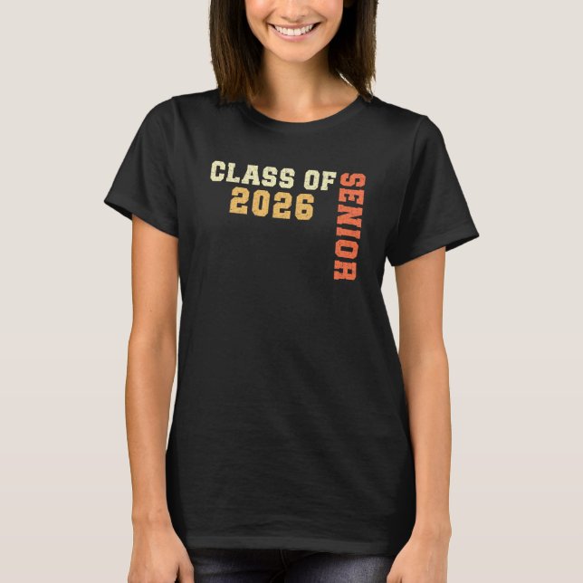 Camiseta Class of 2026 Senior 2026 Graduation 2025 Student  (Frente)