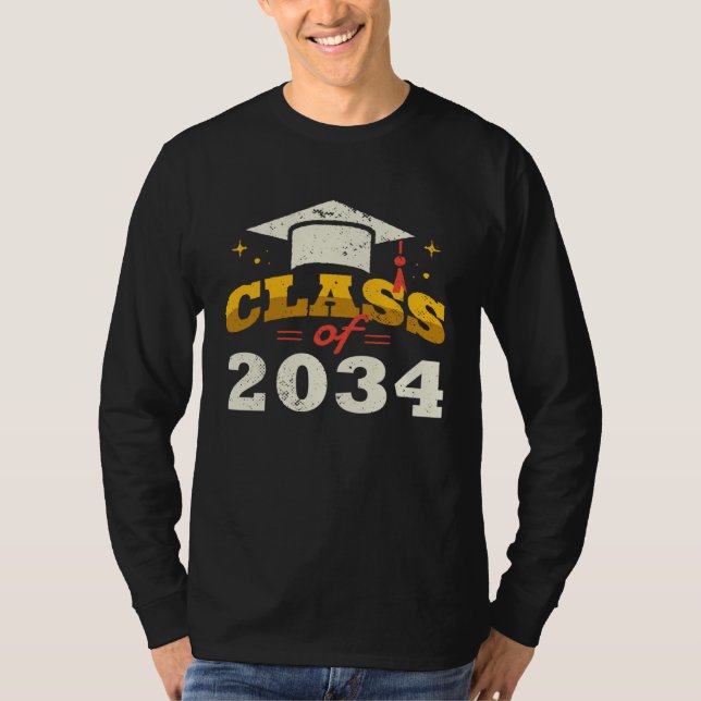 Camiseta Class of 2034 grow me Graduation (Frente)