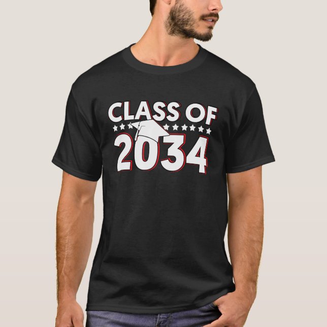 Camiseta Class Of 2034  Senior 2034 Graduation (Frente)
