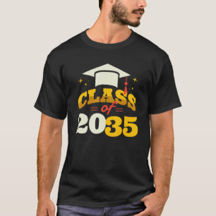 Camiseta Class Of 2035 Kindergarten First Day Grow With Me 