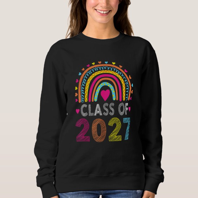 Camiseta Class Of 2036 Grow With Me First Day Of School Gra (Frente)