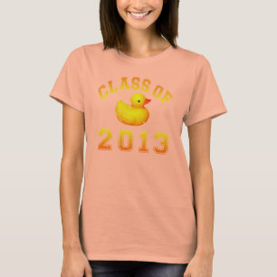 Camiseta Classe 2013 da borracha Duckie - amarelo/laranja