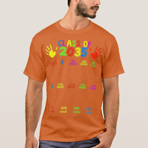 Camiseta Classe 2035 Cresce Wi para a graduação préK do jar