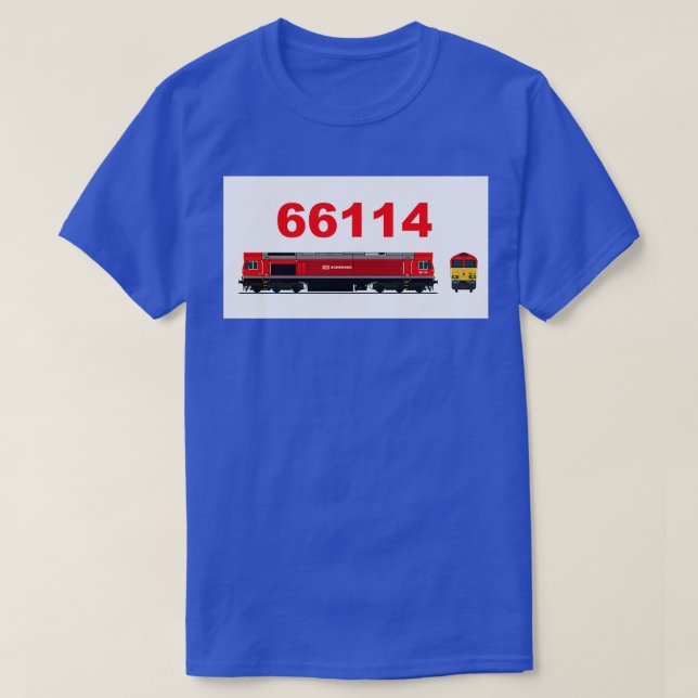 CAMISETA CLASSE 66 114 LOCOMOTIVA (Frente do Design)