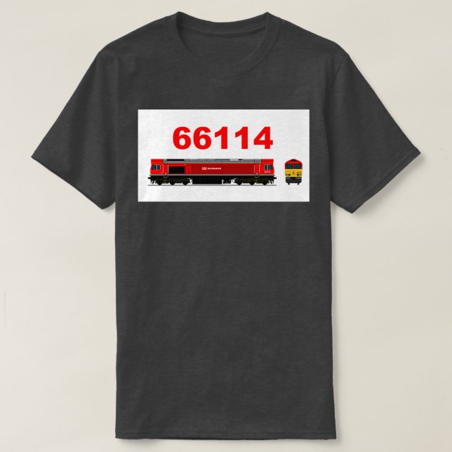 CAMISETA CLASSE 66 114 LOCOMOTIVO 1 (Frente do Design)