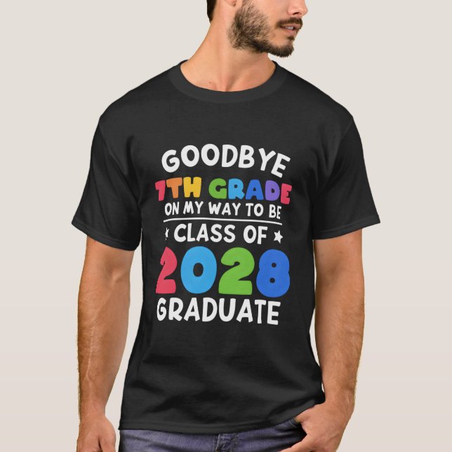Camiseta Classe 7 De Formando De 2028, Classe 7 (Frente)