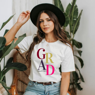 Camiseta Classe Colorida Trendy De Graduação 2024